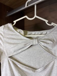 Light Grey Long Sleeve Top