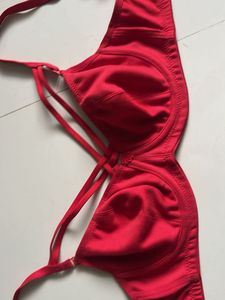 Vibrant Red Bra