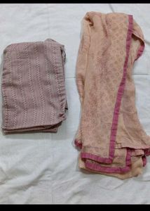 Elegant Purple Printed Kurta set with Dupatta