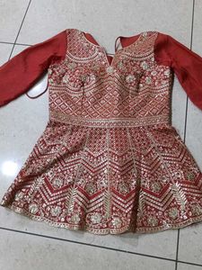 Exquisite  & Gold Embroidered Lehenga Choli Top