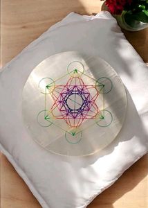 Arch Angel Metatron Selenite Charging Plate