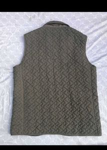 Olive Green Quilted Vest