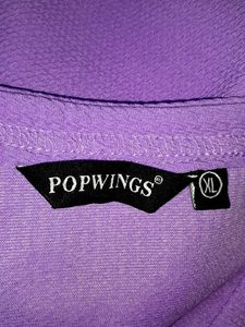 Purple Ribbed Crop Top