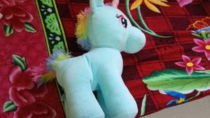 Cute Blue Unicorn Plush Toy