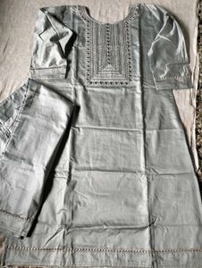 Elegant Grey Kurta Set