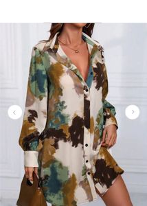 Printed Shirt Dress