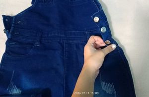 Y2k Blue Denim Dungaree