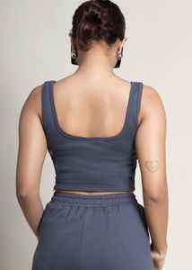 Stylish Grey Corset Top
