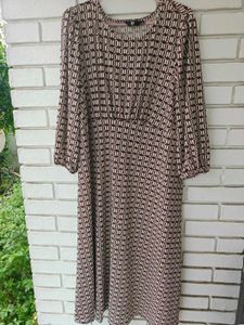 Stylish Geometric Print Dress