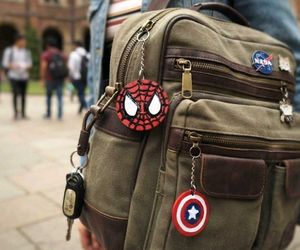 Spiderman & Captain America Keychain Set