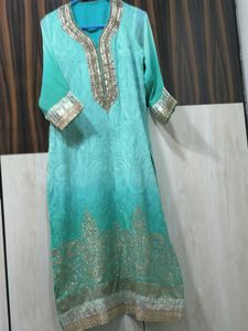 Beautiful Kurta And Sharara Set In Ombre