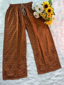 Premium Dot Chanderi Lucknowi Chikankari 3-Pcs Set