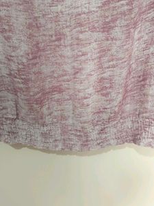 Sheer Flowy Blouse with Ruffled Sleeves