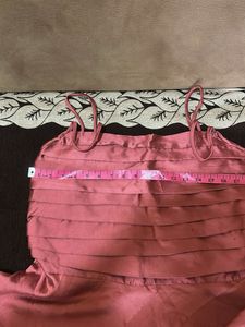 Womens Strip Satin With Lining Top Xxl