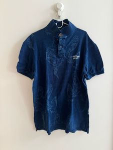 Ed Hardy - Navy Printed Polo T-Shirt