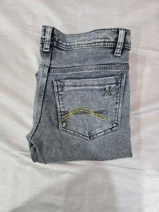 Men's Grey Washed Jeans