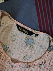 Floral Print Kurta crushed type