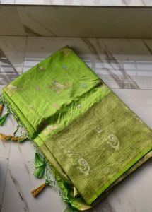 Green Banarasi Style Saree