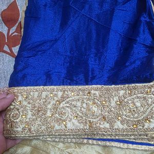 Stone zari and embroidery work Dress Material