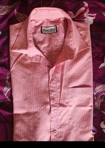 Men's Pink Patterned Dress Shirt
