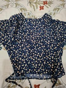 Floral Wrap Crop Top