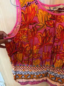 Vibrant Floral Sleeveless Top