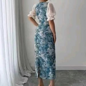 Floral Midi Dress- Free Delivery