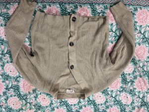 Cozy Waffle Knit Button-Up Cardigan