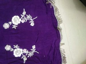 Embroidered Purple dress