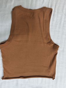 Set of 2 tank tops (Lime Green &amp; chocolate brown)