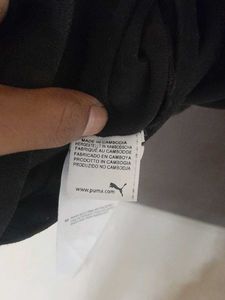 Puma Men's Black Polo T-Shirt