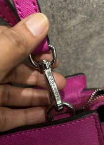Michael Kors Leather Pink Crossbody Bag