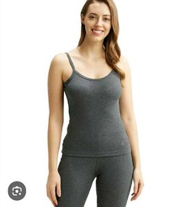 H&amp;M Grey Spaghetti Strap Camisole Top