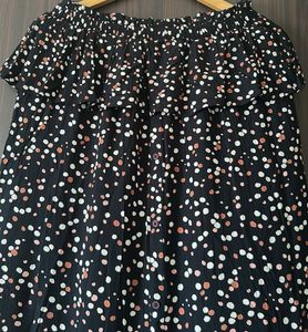 Black Polka Dot Midi Dress
