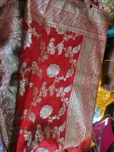Elegant Red Banarasi Silk Saree