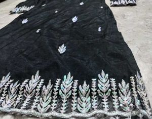 Black Embroidered Kurti with Pant