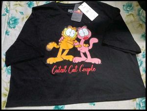 Cute Garfield  Cropped T-Shirt