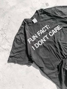 SINGLE STITCH "I DON'T CARE" TEE