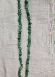 Irregular crystal stone beaded necklace