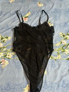 Sheer Lace Teddy Bodysuit