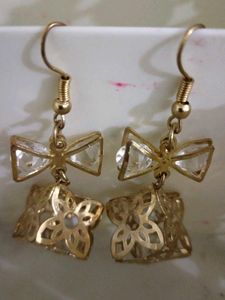 Bow &amp; Flower Earrings