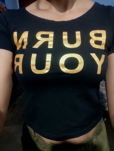 Slim-fit Crop T Shirt
