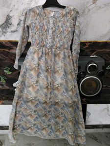 Boho Print Long Sleeve Dress