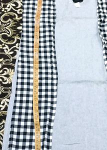 Kurti Double koti design Grey latest fancy/western