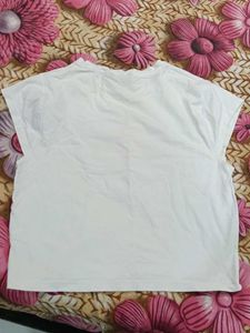 white floral crop top