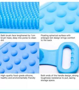 Silicon Bath Body Back Scrubber- Combo Pack Of 2