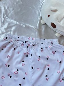 Cute Heart Print Pajama Set