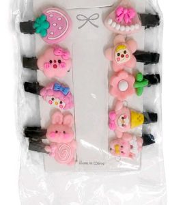 Cute Kawaii Hair Clip Set