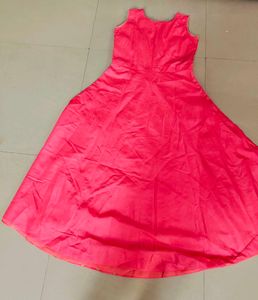 Ethnic Gown With Padding And Stone Work