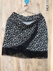 Boho Fringe Mini Skirt